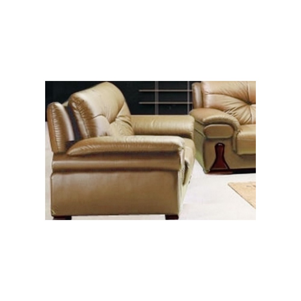 Canapé OXFORD 2 places en cuir luxe italien vachette, beige Canapé OXFORD 2 places en cuir luxe italien vachette, beige