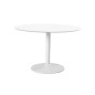 Table à manger ronde IBIZA, blanc plateau MDF Table à manger ronde IBIZA, blanc plateau MDF