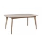 Table à manger MANZONI, coins ronds, placage chêne, traité huile (sans rallonge). Modèle clair, Bois Table à manger MANZONI, coins ronds, placage chêne, traité huile (sans rallonge). Modèle clair, Bois