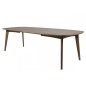 Table à manger MARIE, coins ronds, bois massif, placage chêne. (sans rallonge). Modèle foncé. Table à manger MARIE, coins ronds, bois massif, placage chêne. (sans rallonge). Modèle foncé.