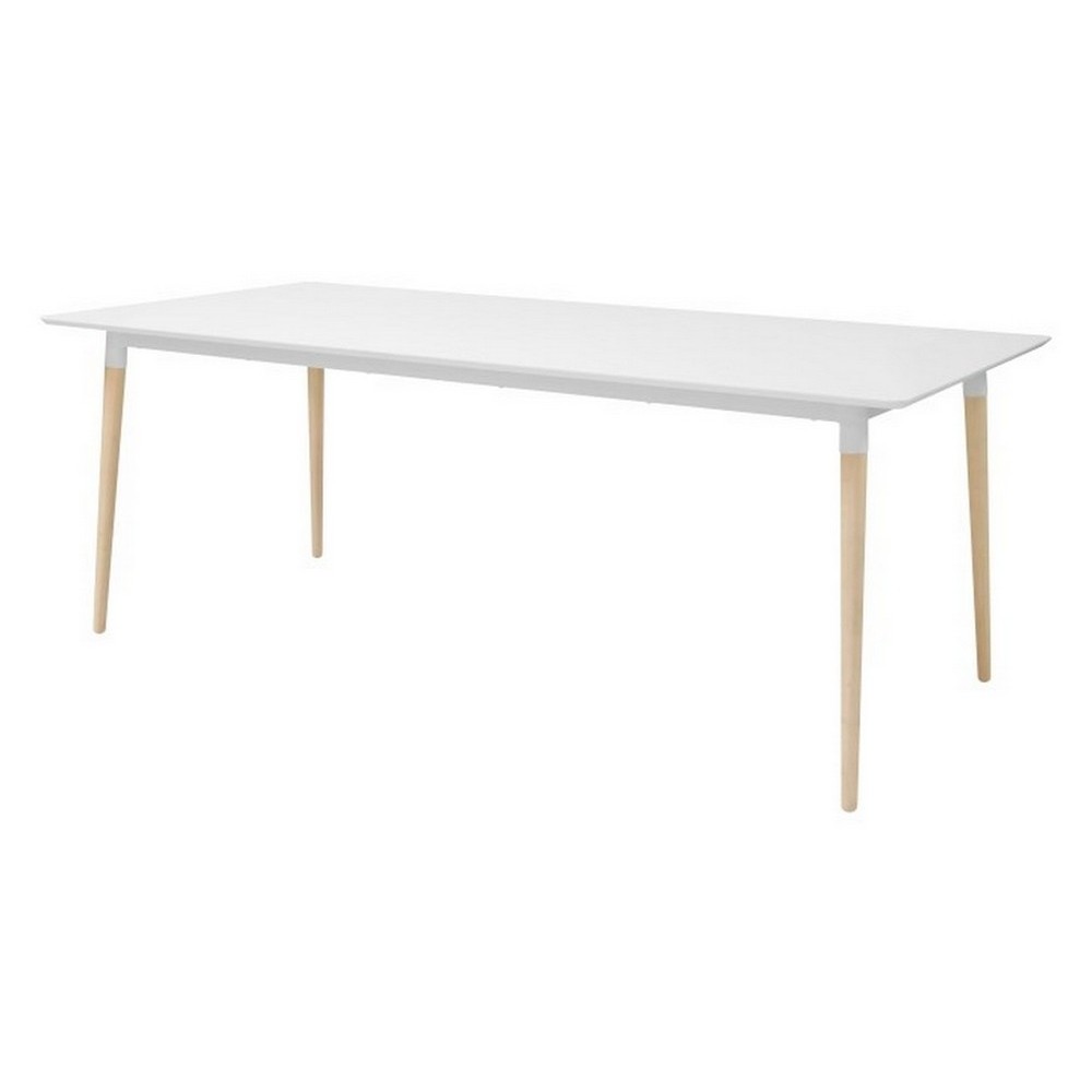 Table à manger ORNELLA, plateau en mélaminé, blanc Table à manger ORNELLA, plateau en mélaminé, blanc