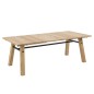 Table à manger STEFFIE, plaqué chêne sauvage brossé et laqué, bois Table à manger STEFFIE, plaqué chêne sauvage brossé et laqué, bois