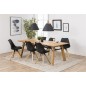 Table à manger STEFFIE, plaqué chêne sauvage brossé et laqué, bois Table à manger STEFFIE, plaqué chêne sauvage brossé et laqué, bois