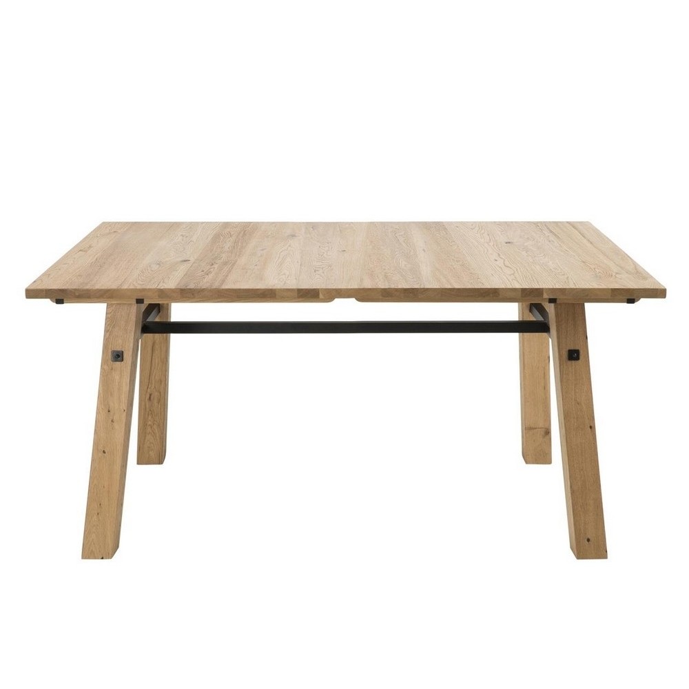 Table à manger STELIA, placage en chêne dauvage brossé, bois Table à manger STELIA, placage en chêne dauvage brossé, bois