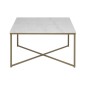 Table basse ALESSIA, plateau en marbre, blanc Table basse ALESSIA, plateau en marbre, blanc