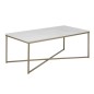 Table basse ALEXANDRA, plateau marbre, blanc Table basse ALEXANDRA, plateau marbre, blanc