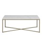 Table basse ALEXANDRA, plateau marbre, blanc Table basse ALEXANDRA, plateau marbre, blanc