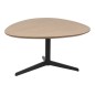 Table basse BARTA, plateau laqué en chêne plaqué, bois