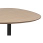 Table basse BARTA, plateau laqué en chêne plaqué, bois