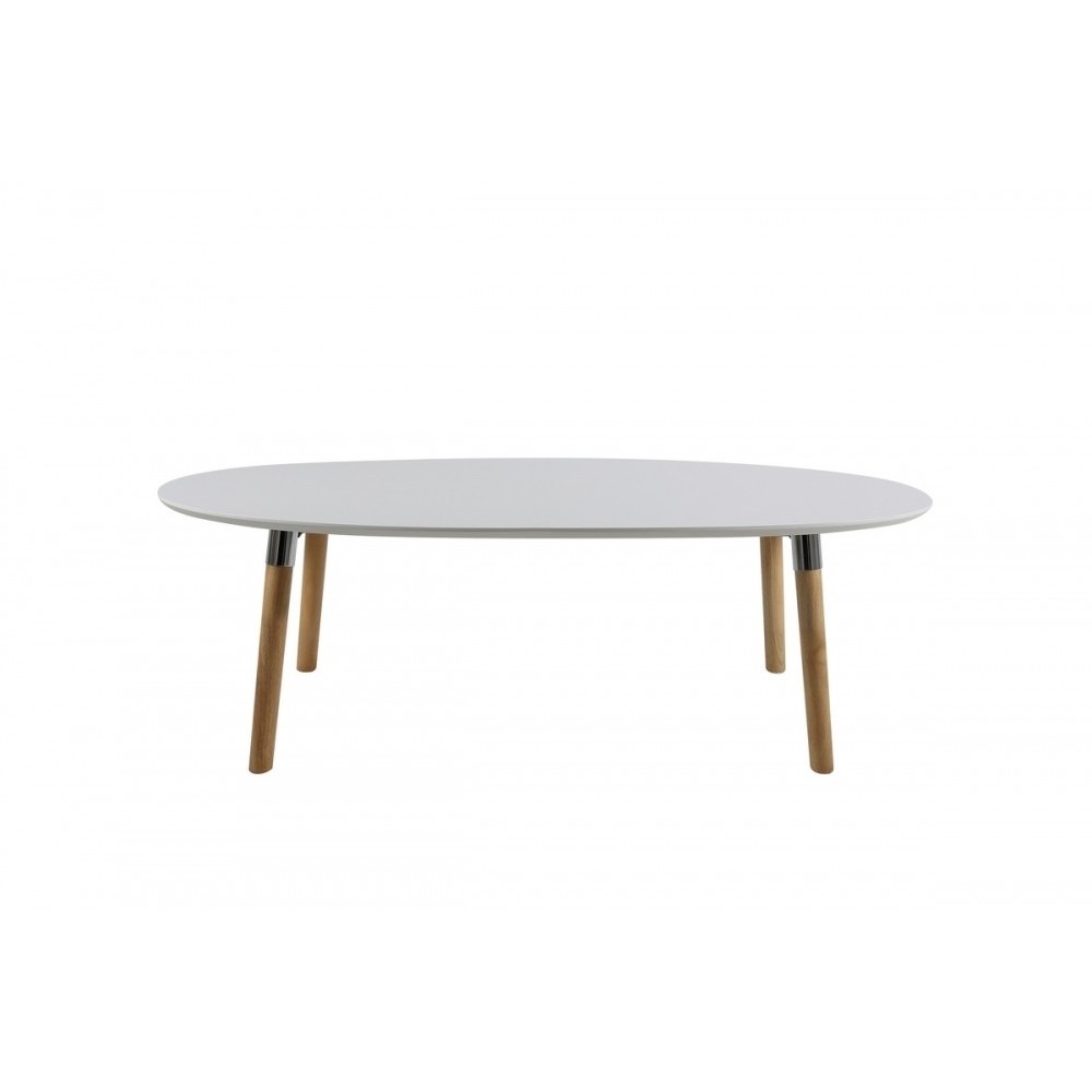 Table basse BEST, plateau en bois blanc laqué