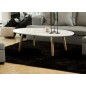 Table basse BEST, plateau en bois blanc laqué
