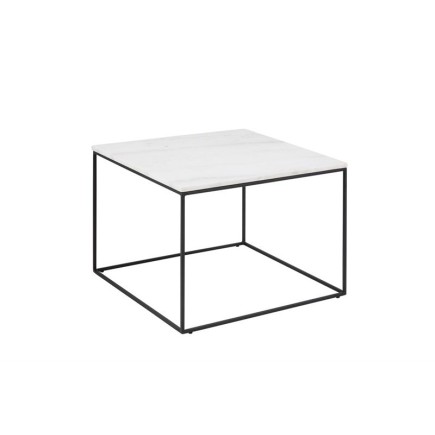 Table basse BOLTON, marbre blanc
