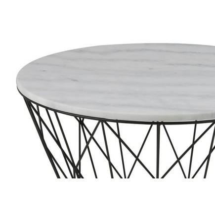 Table basse DUNE, marbre blanc