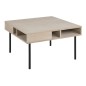 Table basse HEDY, chêne plaqué, bois/noir Table basse HEDY, chêne plaqué, bois/noir