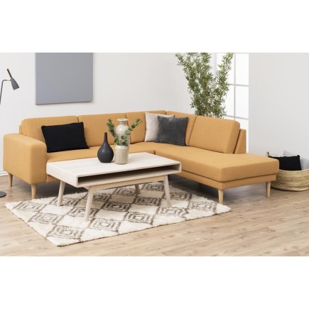 Table basse MARTE, coins arrondis, bois