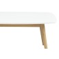 Table basse NADEGE, plateau en bois laqué, blanc laqué Table basse NADEGE, plateau en bois laqué, blanc laqué