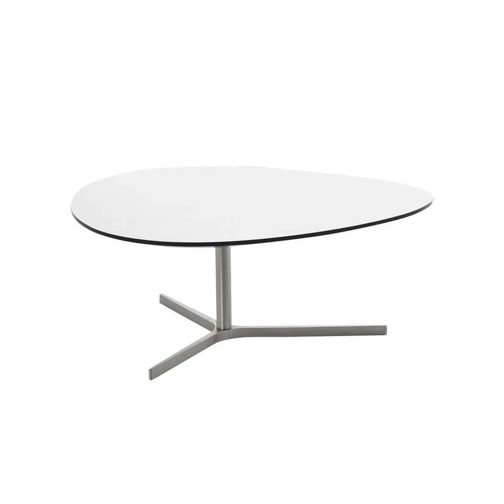 Table basse POLLY, plateau en mélaminé blanc Table basse POLLY, plateau en mélaminé blanc