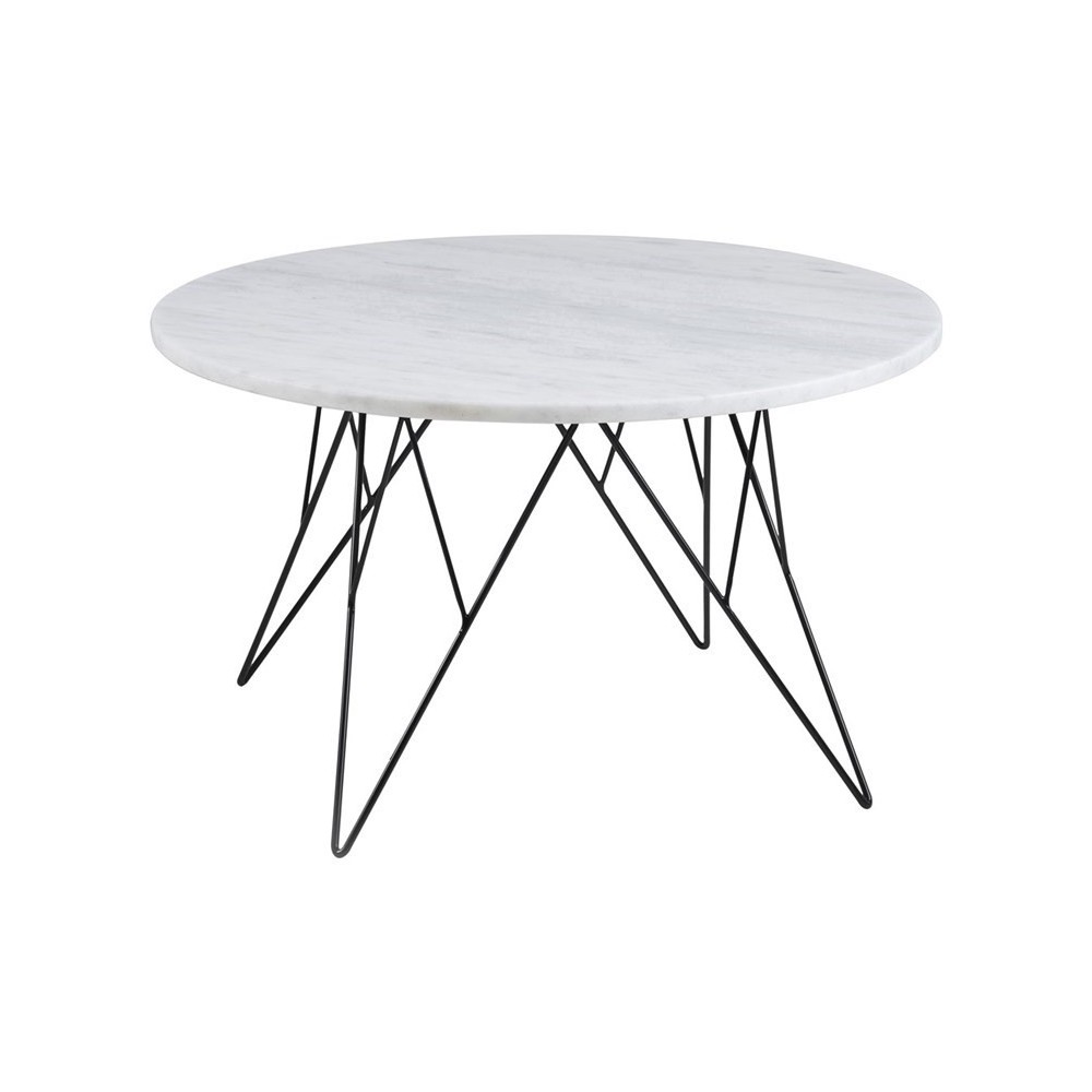 Table basse PRETTY, plateau en marbre blanc Table basse PRETTY, plateau en marbre blanc