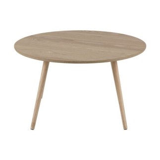 Table basse STEFFY, plaqué cendré, naturel, laqué, bois