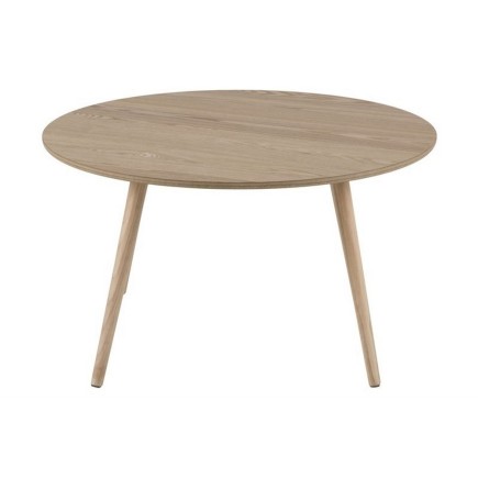 Table basse STEFFY, plaqué cendré, naturel, laqué, bois