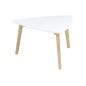 Table basse VIOLETA, plateau en bois, laqué, blanc/bois Table basse VIOLETA, plateau en bois, laqué, blanc/bois
