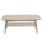 Table basse WANDY, plateau en bois pigmenté clair Table basse WANDY, plateau en bois pigmenté clair