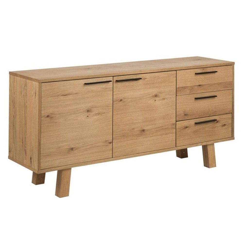 Buffet CHARLY, chêne sauvage plaqué, bois Buffet CHARLY, chêne sauvage plaqué, bois