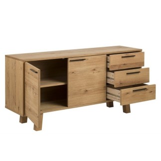 Buffet CHARLY, chêne sauvage plaqué