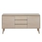 Buffet NAGOYA, bois solide, placage chêne, Buffet NAGOYA, bois solide, placage chêne,