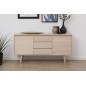 Buffet NAGOYA, bois solide, placage chêne, Buffet NAGOYA, bois solide, placage chêne,