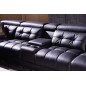 Canapé d'angle en cuir de buffle italien de luxe 6/7 places, PRESTIGIA, noir, angle gauche Canapé d'angle en cuir de buffle italien de luxe 6/7 places, PRESTIGIA, noir, angle gauche