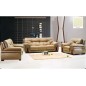 Ensemble OXFORD 3 pièces canapé 3 places + 2 places + fauteuil en cuir luxe italien vachette , écru Ensemble OXFORD 3 pièces canapé 3 places + 2 places + fauteuil en cuir luxe italien vachette , écru
