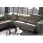 Canapé d'angle relax en cuir de buffle italien de luxe double relax électrique, 7/8 places, MONTE CARLO, couleur moka, angle dro Canapé d'angle relax en cuir de buffle italien de luxe double relax électrique, 7/8 places, MONTE CARLO, couleur moka, angle dro