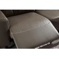 Canapé d'angle relax en cuir de buffle italien de luxe double relax électrique, 7/8 places, MONTE CARLO, couleur moka, angle dro Canapé d'angle relax en cuir de buffle italien de luxe double relax électrique, 7/8 places, MONTE CARLO, couleur moka, angle dro