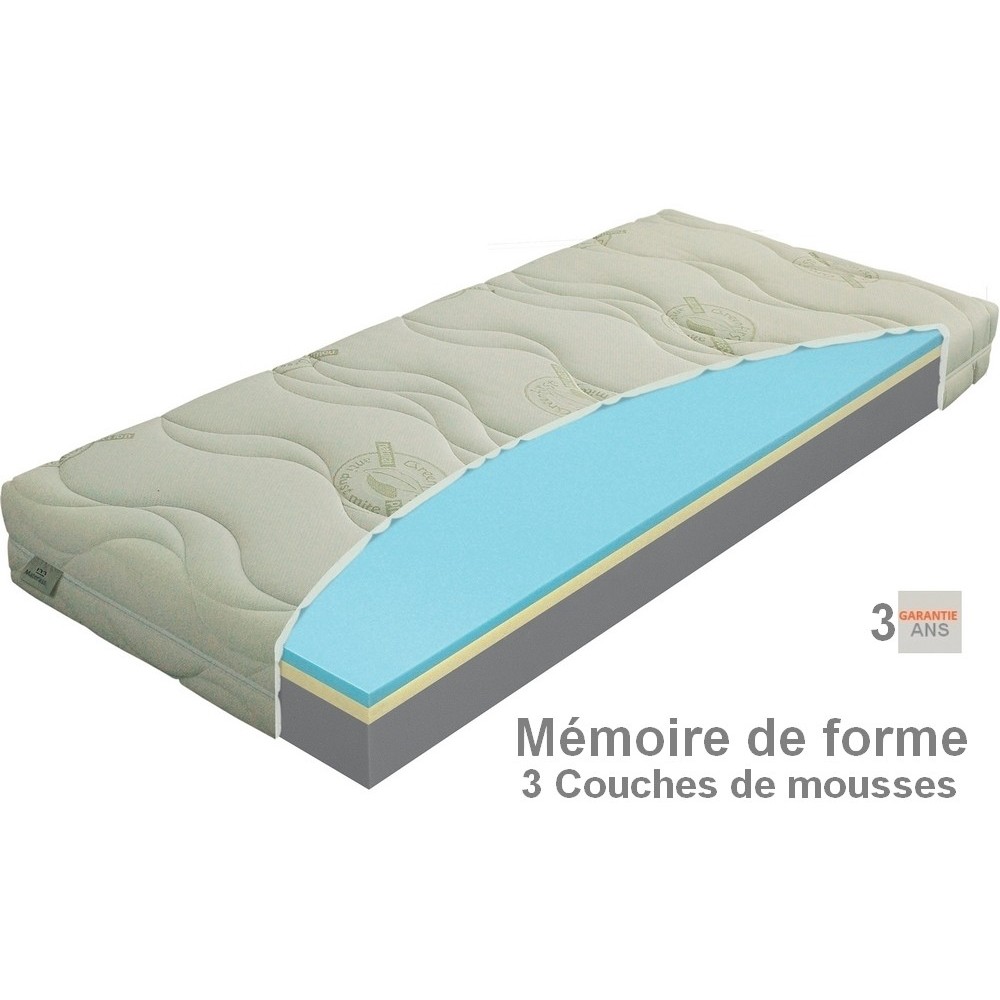 Matelas Polargel MemoryVisco-T3 mémoire de forme de 3 couches de mousses haute qualité, épaisseur 20 cm. 180x200 cm, MATERASI Matelas Polargel MemoryVisco-T3 mémoire de forme de 3 couches de mousses haute qualité, épaisseur 20 cm. 180x200 cm, MATERASI