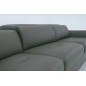 Canapé relax et convertible en cuir de buffle italien de luxe 5/6 places YUCA, gris foncé Canapé relax et convertible en cuir de buffle italien de luxe 5/6 places YUCA, gris foncé