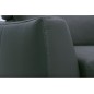 Canapé relax et convertible en cuir de buffle italien de luxe 5/6 places YUCA, gris foncé Canapé relax et convertible en cuir de buffle italien de luxe 5/6 places YUCA, gris foncé