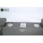 Canapé relax et convertible en cuir de buffle italien de luxe 5/6 places YUCA, gris foncé Canapé relax et convertible en cuir de buffle italien de luxe 5/6 places YUCA, gris foncé