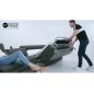 Canapé relax et convertible en cuir de buffle italien de luxe 5/6 places YUCA, gris foncé Canapé relax et convertible en cuir de buffle italien de luxe 5/6 places YUCA, gris foncé