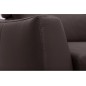Canapé relax et convertible en cuir de buffle italien de luxe 5/6 places YUCA, chocolat Canapé relax et convertible en cuir de buffle italien de luxe 5/6 places YUCA, chocolat