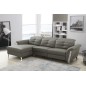 - Canapé d'angle avec un relax électrique en cuir de buffle italien de luxe, 5 places BEAURELAX gris foncé, angle gauche, POUF O - Canapé d'angle avec un relax électrique en cuir de buffle italien de luxe, 5 places BEAURELAX gris foncé, angle gauche, POUF O