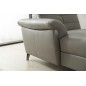 - Canapé d'angle avec un relax électrique en cuir de buffle italien de luxe, 5 places BEAURELAX gris foncé, angle gauche, POUF O - Canapé d'angle avec un relax électrique en cuir de buffle italien de luxe, 5 places BEAURELAX gris foncé, angle gauche, POUF O