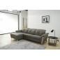- Canapé d'angle avec un relax électrique en cuir de buffle italien de luxe, 5 places BEAURELAX gris foncé, angle gauche, POUF O - Canapé d'angle avec un relax électrique en cuir de buffle italien de luxe, 5 places BEAURELAX gris foncé, angle gauche, POUF O