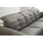 Canapé d'angle avec un relax électrique en cuir de buffle italien de luxe 5 places BEAURELAX gris foncé, angle droit, POUF OFFER Canapé d'angle avec un relax électrique en cuir de buffle italien de luxe 5 places BEAURELAX gris foncé, angle droit, POUF OFFER