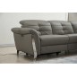 Canapé d'angle avec un relax électrique en cuir de buffle italien de luxe 5 places BEAURELAX gris foncé, angle droit, POUF OFFER Canapé d'angle avec un relax électrique en cuir de buffle italien de luxe 5 places BEAURELAX gris foncé, angle droit, POUF OFFER