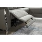 Canapé d'angle avec un relax électrique en cuir de buffle italien de luxe 5 places BEAURELAX gris foncé, angle droit, POUF OFFER Canapé d'angle avec un relax électrique en cuir de buffle italien de luxe 5 places BEAURELAX gris foncé, angle droit, POUF OFFER