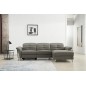 Canapé d'angle avec un relax électrique en cuir de buffle italien de luxe 5 places BEAURELAX gris foncé, angle droit, POUF OFFER Canapé d'angle avec un relax électrique en cuir de buffle italien de luxe 5 places BEAURELAX gris foncé, angle droit, POUF OFFER