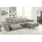 Canapé d'angle avec un relax électrique en cuir de buffle italien de luxe 5 places BEAURELAX gris clair, angle droit, POUF OFFER Canapé d'angle avec un relax électrique en cuir de buffle italien de luxe 5 places BEAURELAX gris clair, angle droit, POUF OFFER
