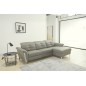 Canapé d'angle avec un relax électrique en cuir de buffle italien de luxe 5 places BEAURELAX gris clair, angle droit, POUF OFFER Canapé d'angle avec un relax électrique en cuir de buffle italien de luxe 5 places BEAURELAX gris clair, angle droit, POUF OFFER