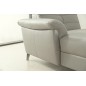 - Canapé d'angle avec un relax électrique en cuir de buffle italien de luxe, 5 places BEAURELAX gris clair, angle gauche, POUF O - Canapé d'angle avec un relax électrique en cuir de buffle italien de luxe, 5 places BEAURELAX gris clair, angle gauche, POUF O